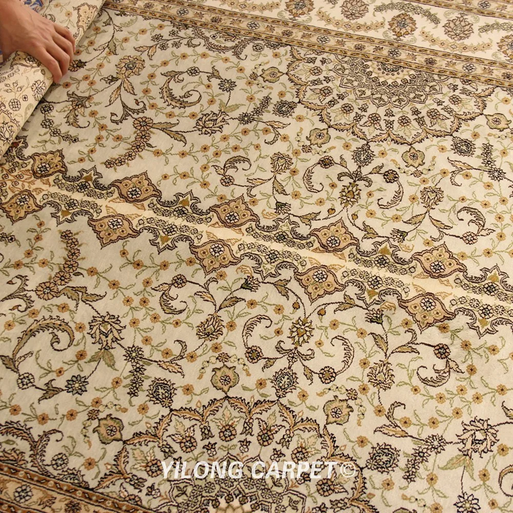 YILONG 5 'x 8' элегантный ручной персидский шелковый ковер кашмир мебель домашний