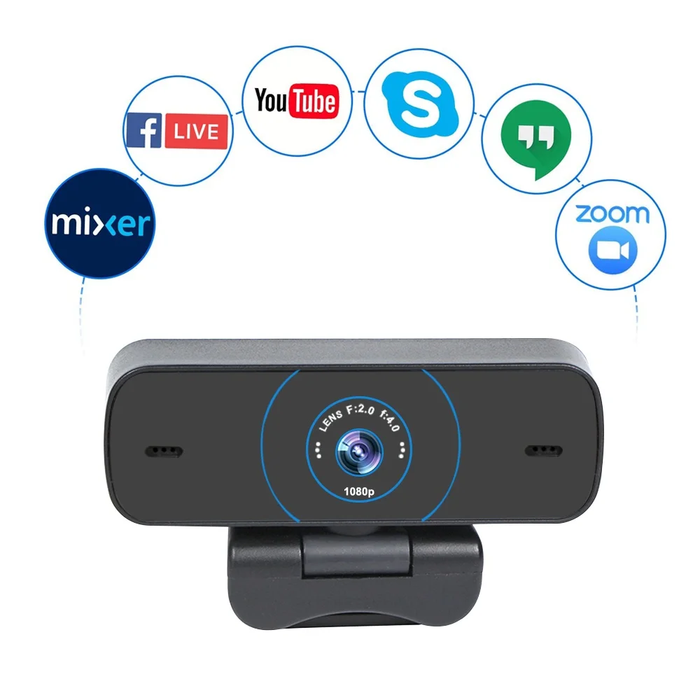 

1080P Web Camera USB Camera with Built-in HD Microphone Widescreen Computer Meeting Conference Live Stream Video Web Cam