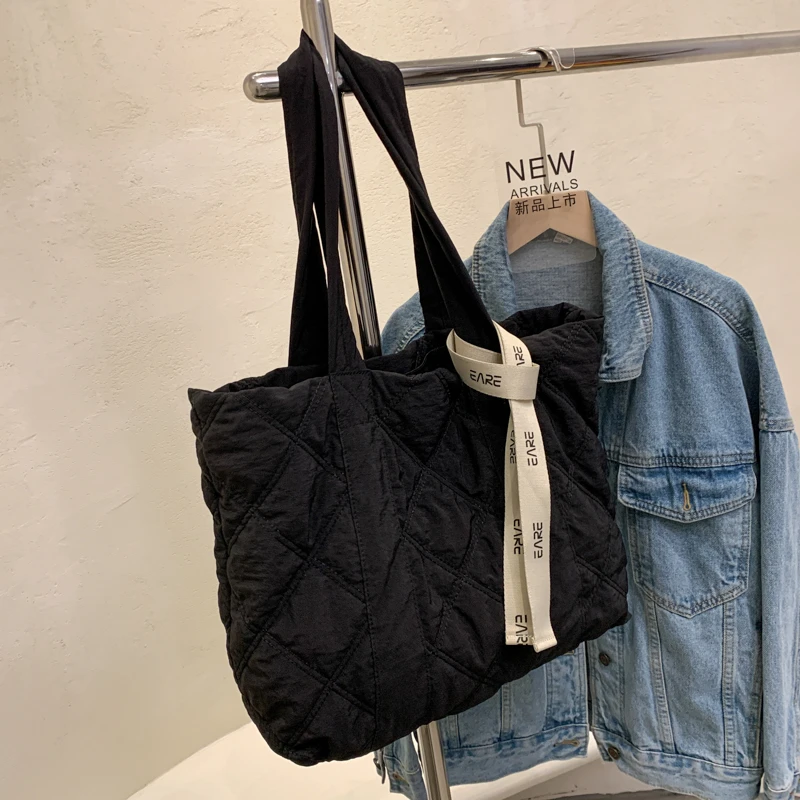 

Сумка на плечо Женская нейлоновая, стильный роскошный дизайн, однотонный мессенджер, Модный повседневный тоут через плечо