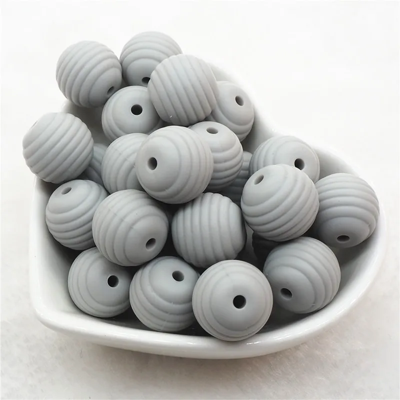 Grey Chenkai 10 шт. BPA Free силиконовый галстук-бабочка Прорезыватель для зубов бусины DIY Baby Shower Прорезыватель для зубов Монтессори Сенсорная игрушка бант-узел Аксессуары - Цвет: Grey