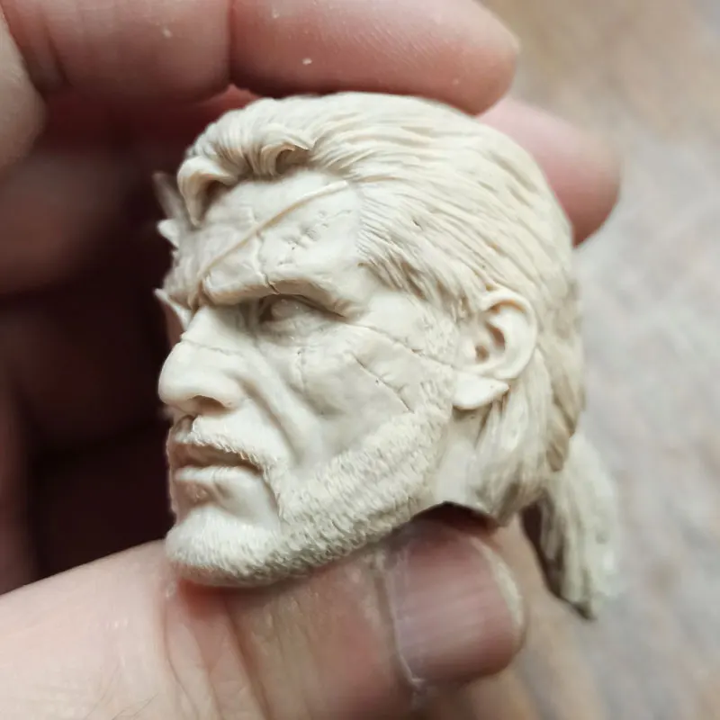 Blank 1/6 Scale Metal Gear Solid V Naked Snake Head Sculpt Unpainted Fit 12" Figure | Игрушки и хобби