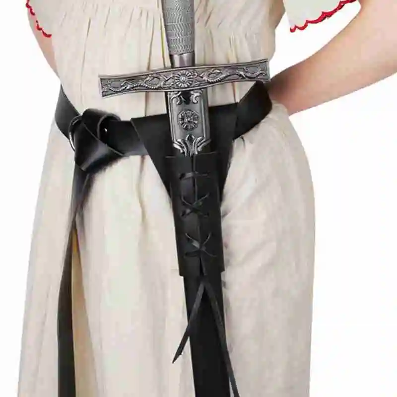 Из искусственной кожи ремень меч катана оболочка кобура средневековый Warriror