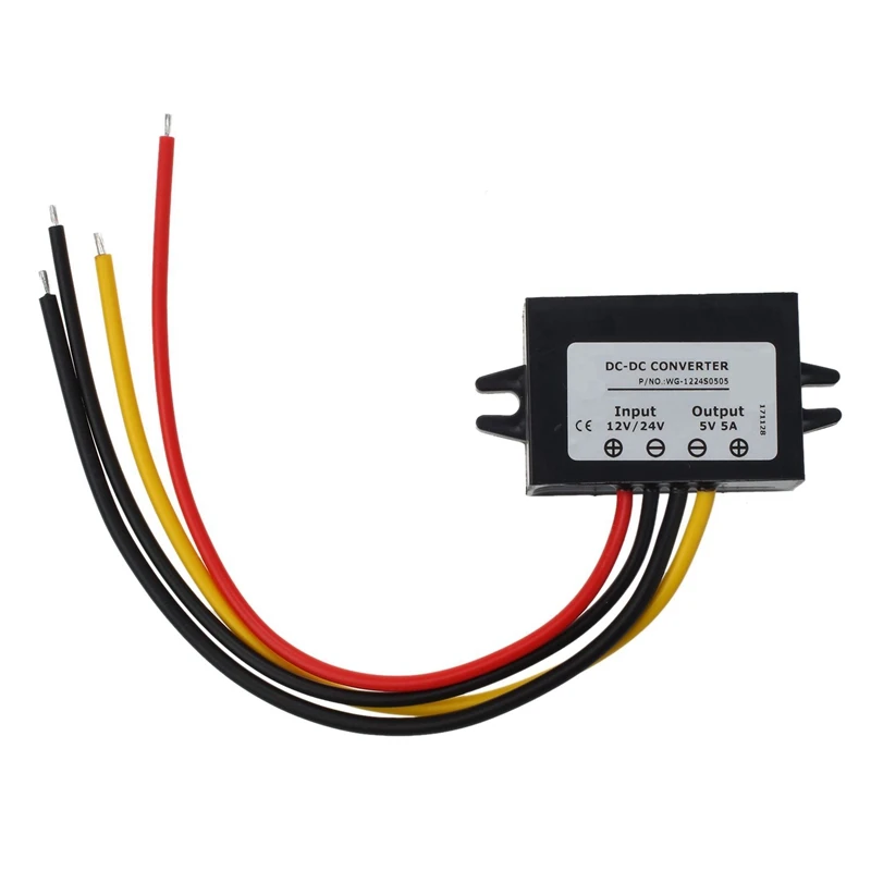 DC/DC 12V/24V понижающий трансформатор 5V 5A 25W|Трансформаторы| |