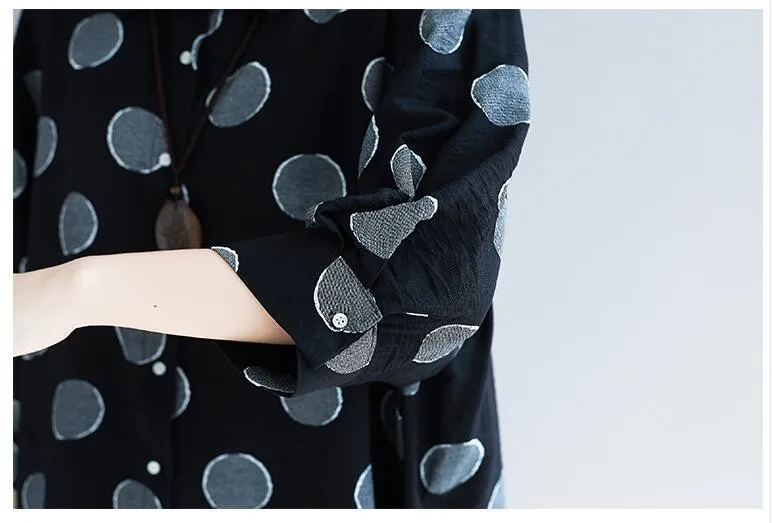 #2809 Сезон весна лето Детская одежда в горошек с рукавами летучая мышь рубашка для