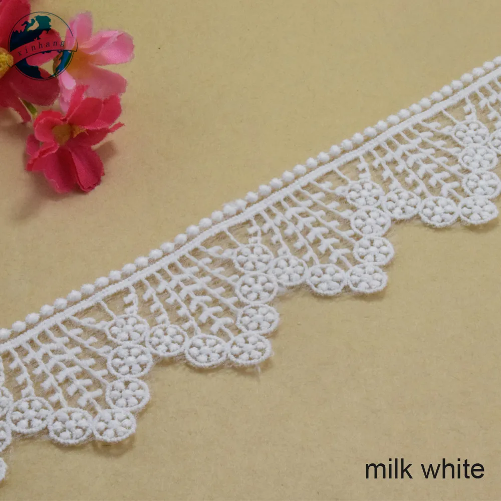 4 5 см ширина хлопчатобумажная вышивка кружевные края французская лента