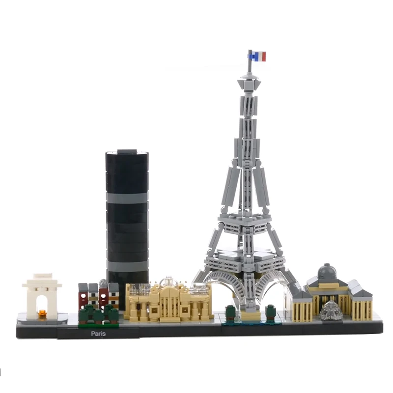 Lepinblocks 17014 17015 Сан-Франсиско Париж совместим с 21043 21044 Парижский набор Строительные