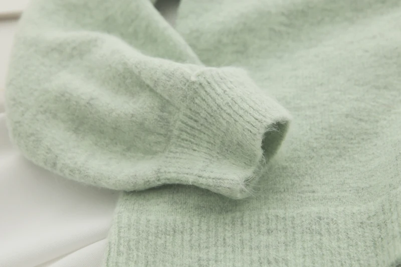 

Mint Islands. Retro Big Sweater Cardigan Women's 2020 Spring New Loose Student Jacket Short Knitwear