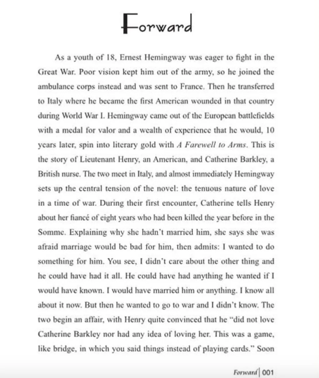 Прощание с гербами Эрнест Миллер Хемингуэй полное английское издание повесть