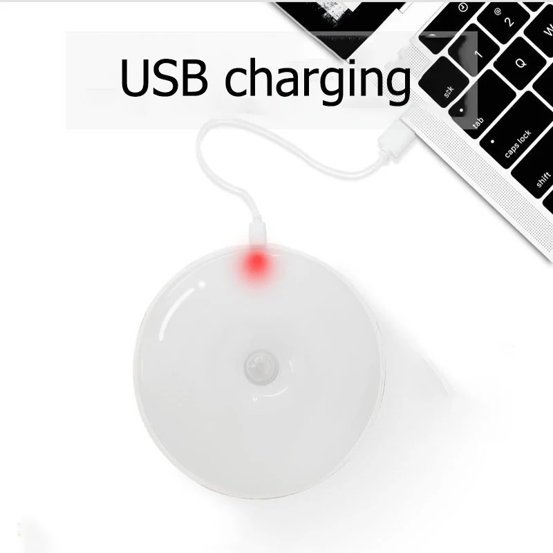 Беспроводной ночник с датчиком движения настенный светильник USB-зарядкой