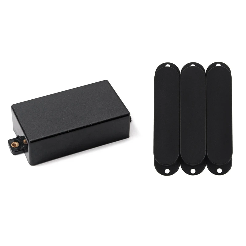 

1 шт. пластиковая Герметичная крышка для пикапа хамбакера и 3 шт. закрытых крышек для пикапа с одной катушкой, подходит для частей пикапа Sq St (...