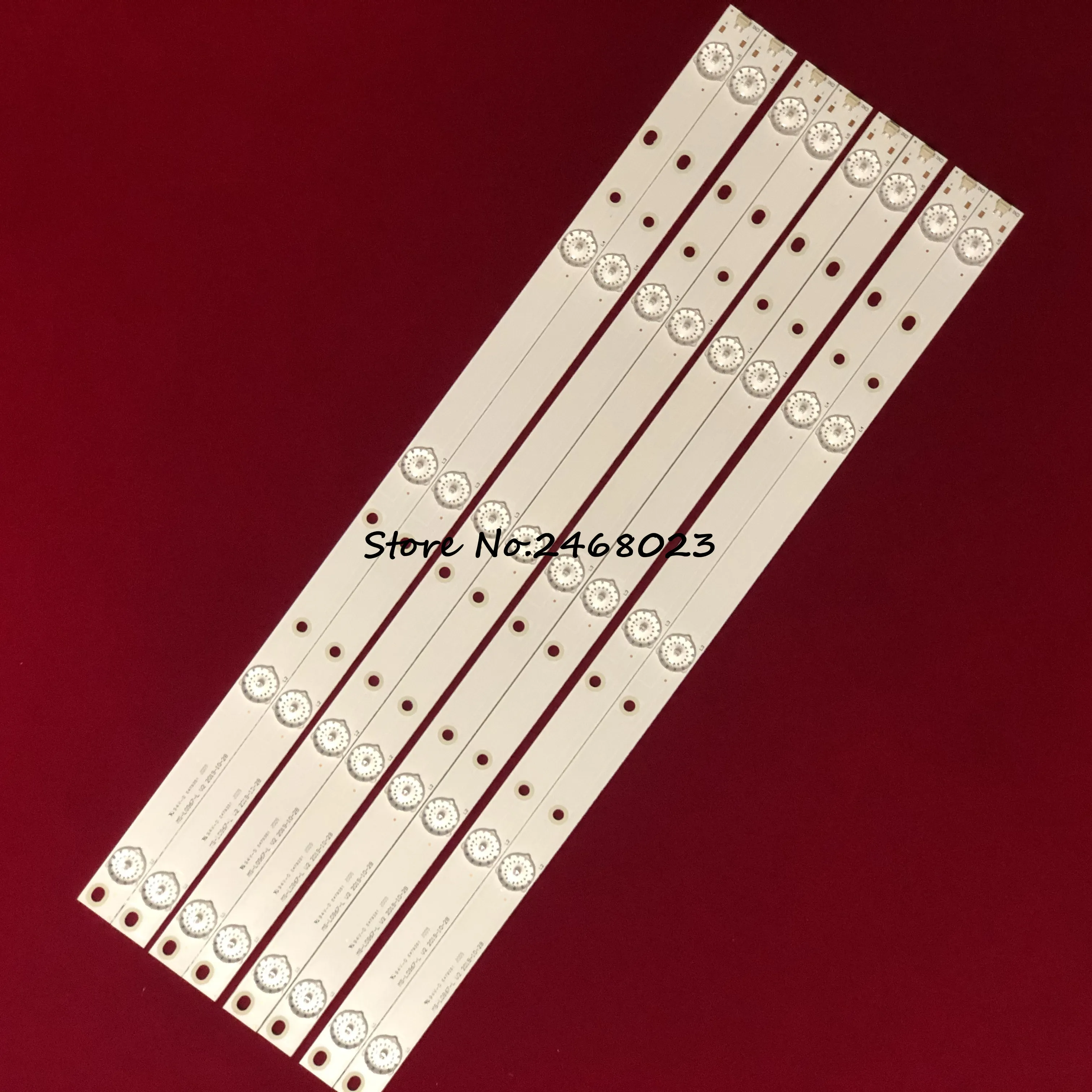 

1set=8pcs LED strip 5 lamp for AKAI 50'' TV AKTV500 MS-L0967-L V2 V3 A3 M200 TB D 0X R72-50D04-017-13 CODICE A BARRE 21MQ300D