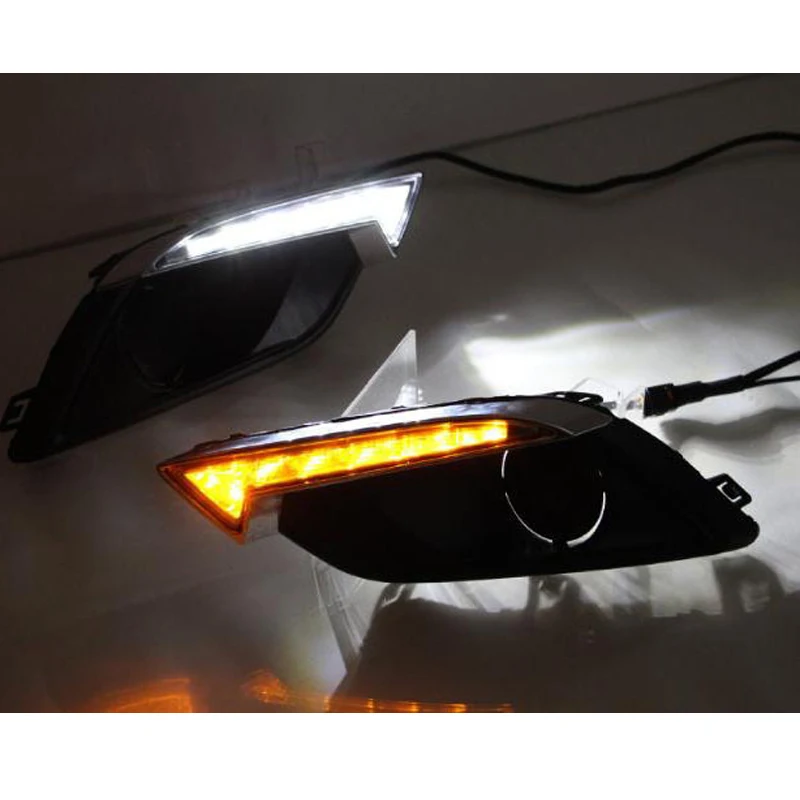 Автомобильные мигающие дневные ходовые огни для Chevrolet chevy sail 3 2014 2015 2016