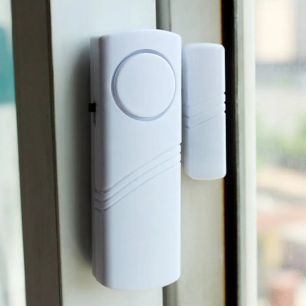 Door Window Wireless Burglar Alarm with Magnetic Sensor Home Safety Longer System Security Device 90dB White Wholesale | Безопасность и