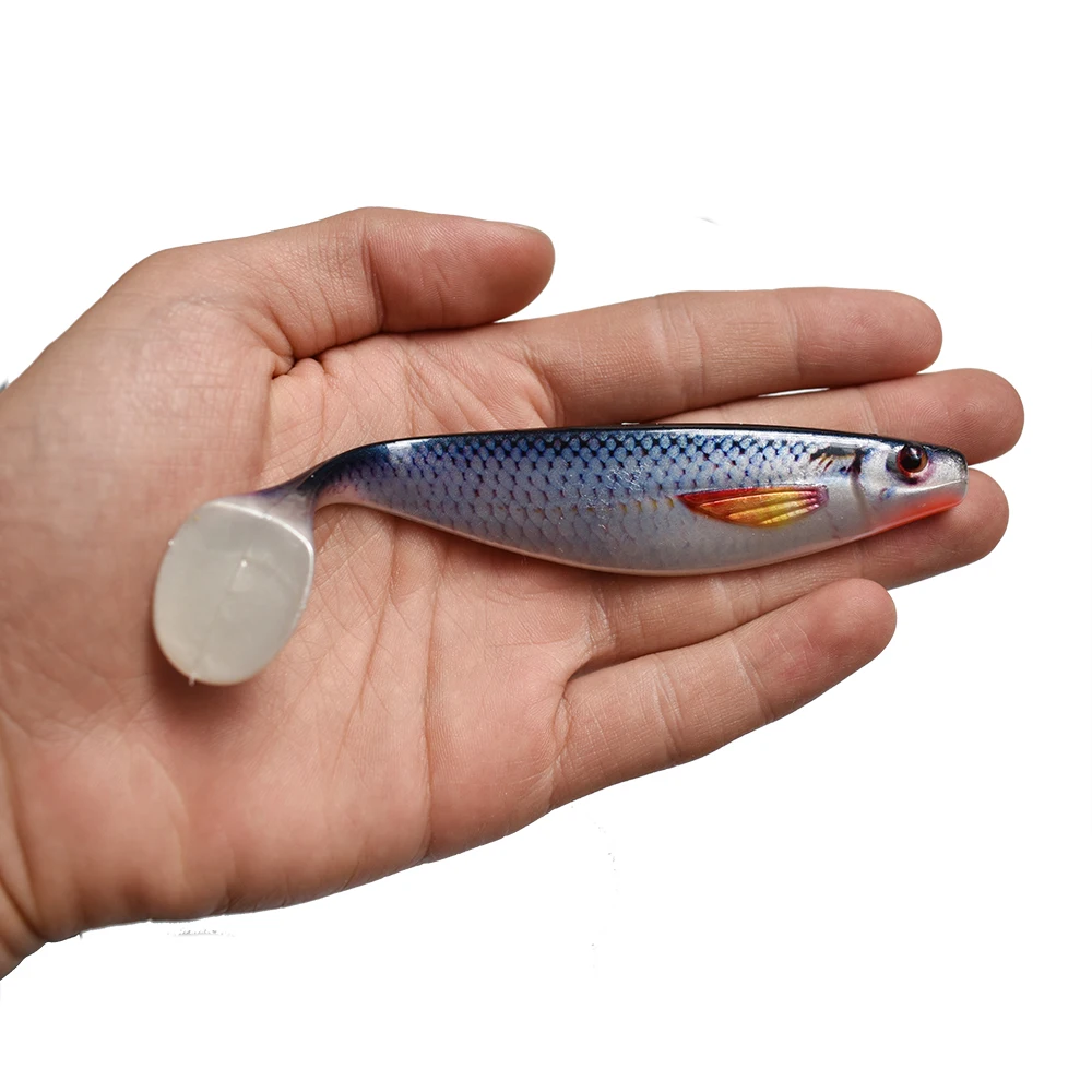 BESTAC Soft Lure bait Huge Big Pro Shad Predator Zander Bass Perch Pike Rage Berserk Sea Fresh Fishing Lead Head and Hook | Спорт и