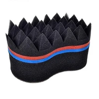care curly sponge braider tool double sided barber salon hairdressing wave shaped cleaning hair brush multi holes handheld