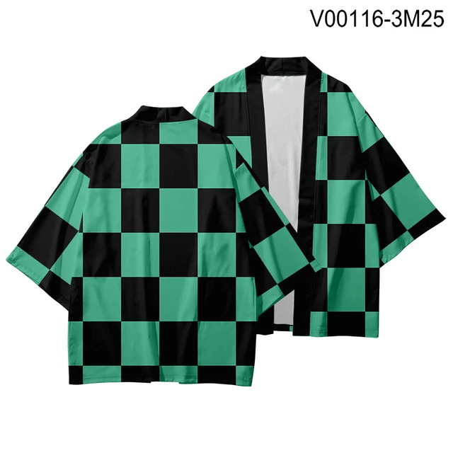 Demon Slayer Kimetsu no Yaiba 3D Printing Japanese Anime Kimono Haori Yukata Cosplay Women/Men Summer Casual Cool Streetwear - Цвет: hf-101