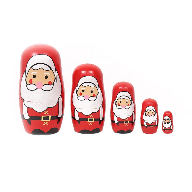 Рождественский Санта традиционные куклы-матрешки 1 набор деревянных Русская