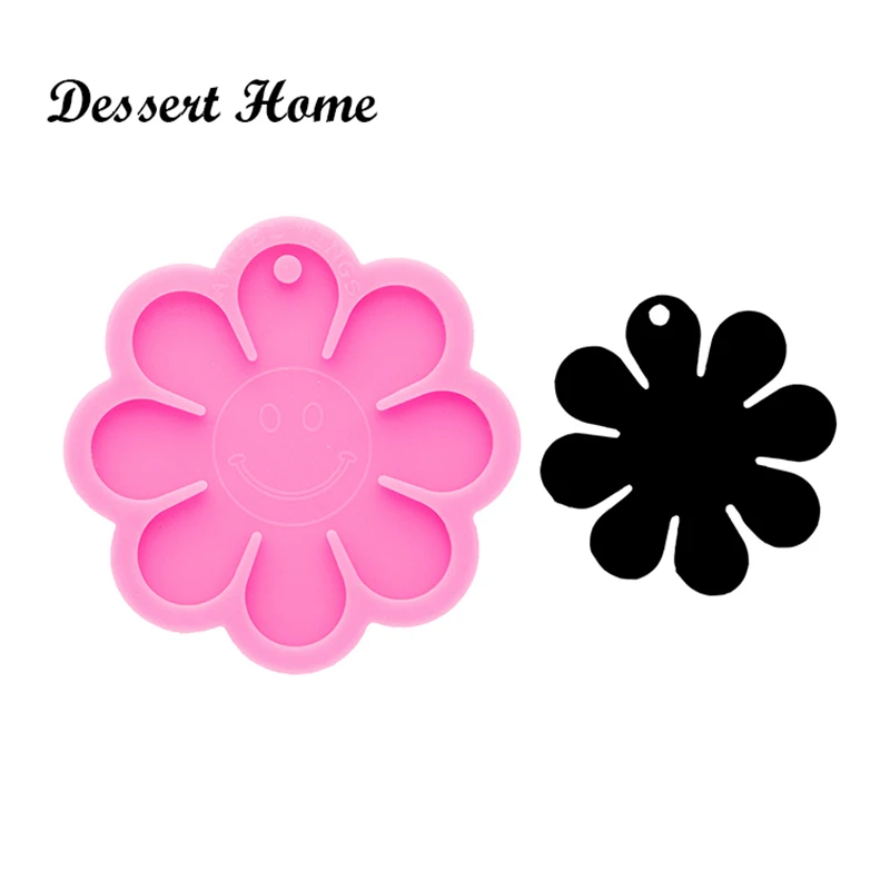 Блестящая форма для подсолнуха DY0401 силиконовая хризантемы эпоксидной смолы