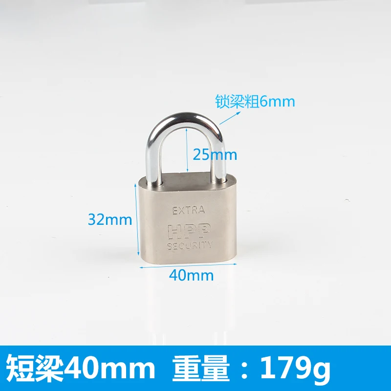 Short beam 40mm Противоугонная дверь бытовой небольшой замок навесные замки Водонепроницаемый Анти-ржавчина на мебели шкаф раздвижные двери шкаф склад замок с ключом - Цвет: Short beam 40mm