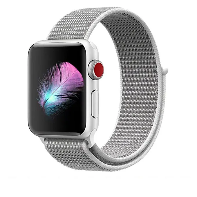 8 Nylon Strap For apple watch 5 4 band 44mm/40mm pulseira apple watch 42mm/38mm iwatch series 5/4/3/2 Colorful connector watchband - Цвет ремешка: 8