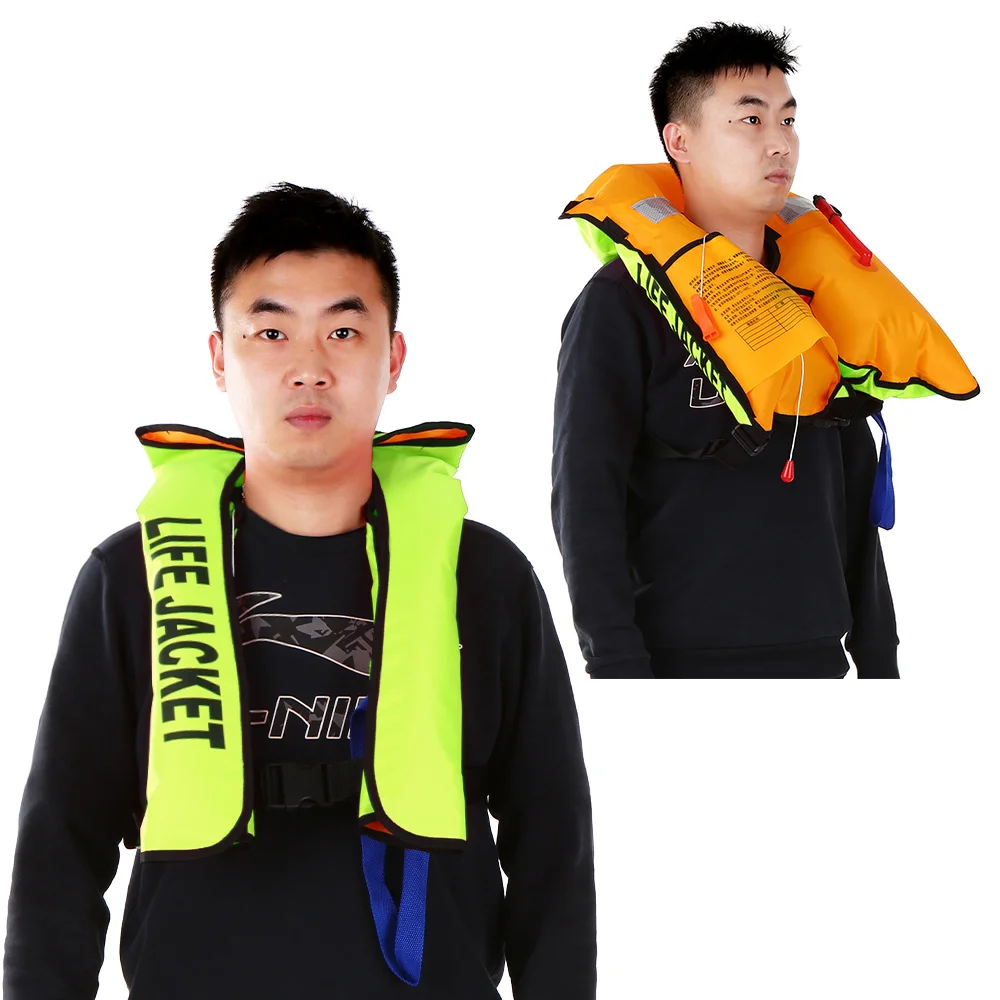 

Manual Inflatable Life Jacket Adult Vest Water Sports Swiming Fishing Survival