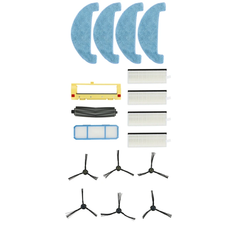 

Suitable for Silvercrest SSR1 Ssra1 ILife A9S A9 A7 Robot Vacuum Cleaner Parts Roller Brush Side Brush HEPA Filter Mop