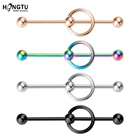 Длинные серьги-гвоздики из хирургической стали BCR промышленно производимые ювелирные изделия для пирсинга, промышленные, для женщин и мужчин, 1 шт., 14 г