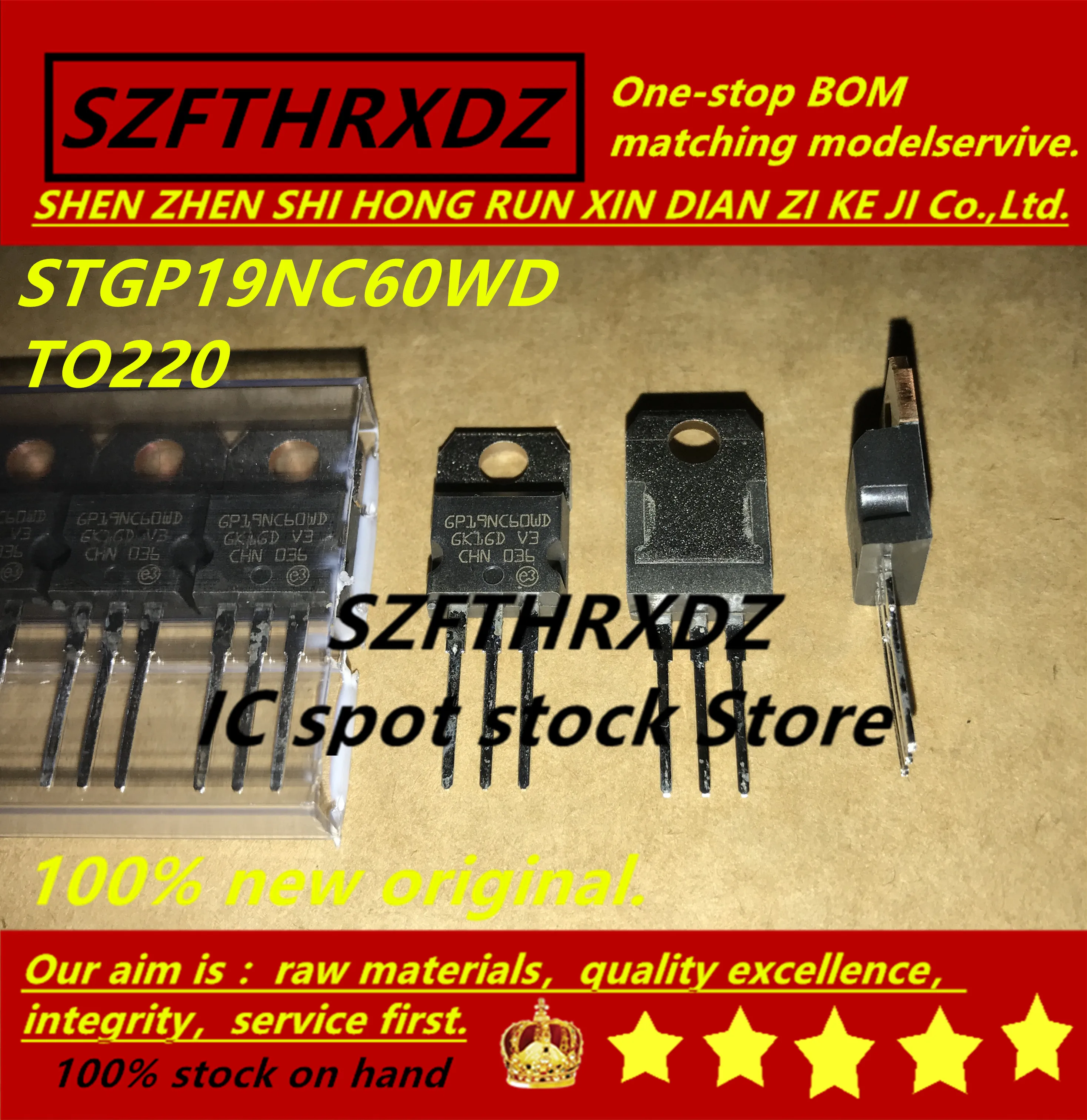 SZFTHRXDZ 100% Новый оригинальный (10 шт.) STGP19NC60WD GP19NC60WD TO220|Индукторы| |