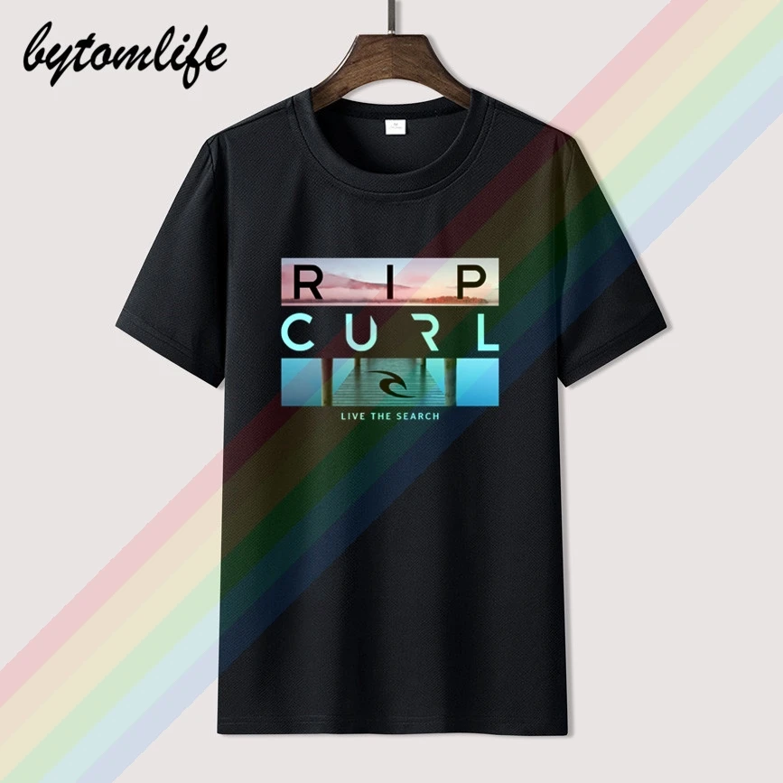 Футболка Rip live the search beauty Curl для мужчин и женщин 100% хлопок популярная рубашка в