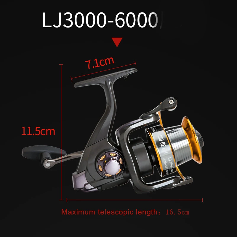 

Newly Metal Oblique Mouth Long-Distance Caster Fishing Reel Far Throwing Spinning Fishing Reel S66