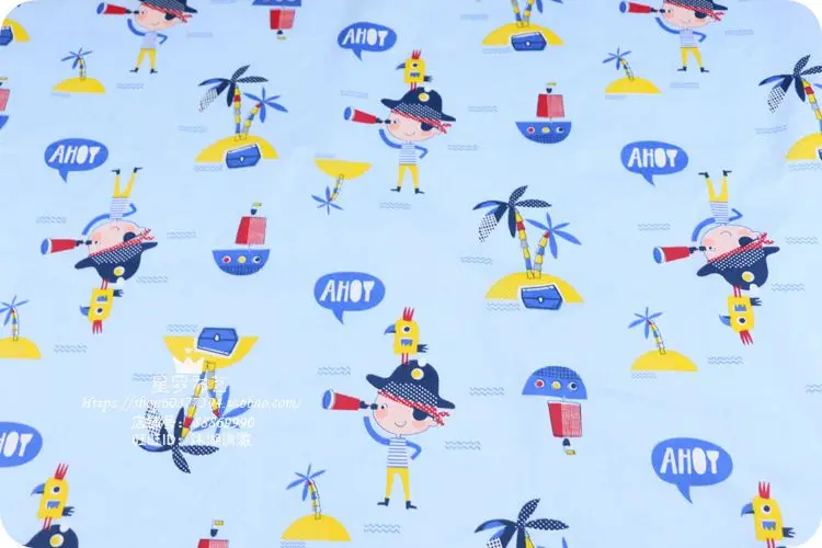 160 см* 50 см синий космический корабль мальчик детская хлопковая ткань детское постельное белье стеганая одежда для малышей декоративная ткань швейная ткань