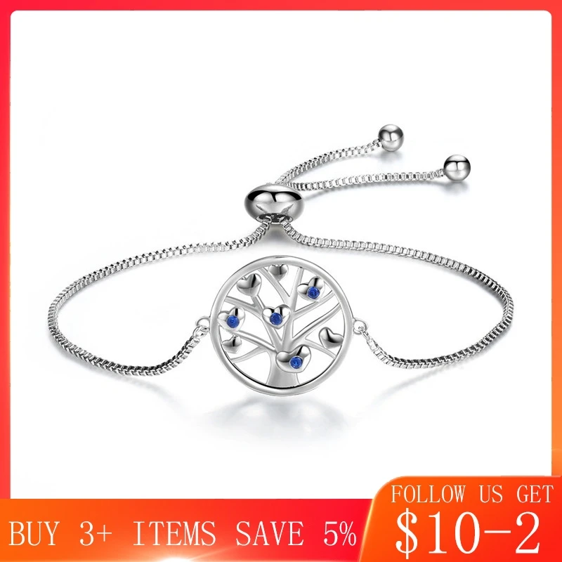 CodeMonkey 2020 Новинка 100% Настоящее серебро 925 пробы Древо жизни браслет простой дизайн