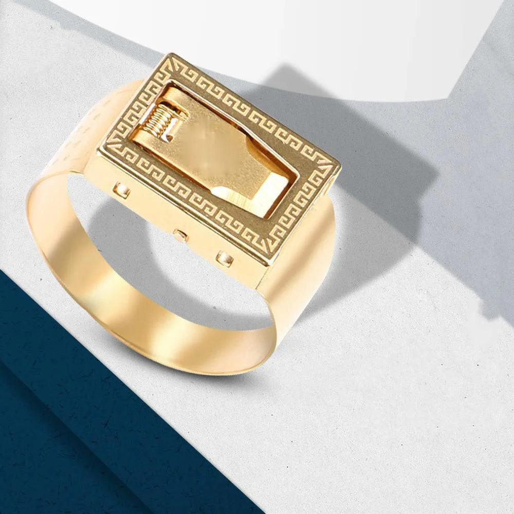 

Stainless Steel Jewelry Lite Ring Self-defense Weapon Multifunctional Ring Blade Net Red Adjustable Self-defense Ring jewelry