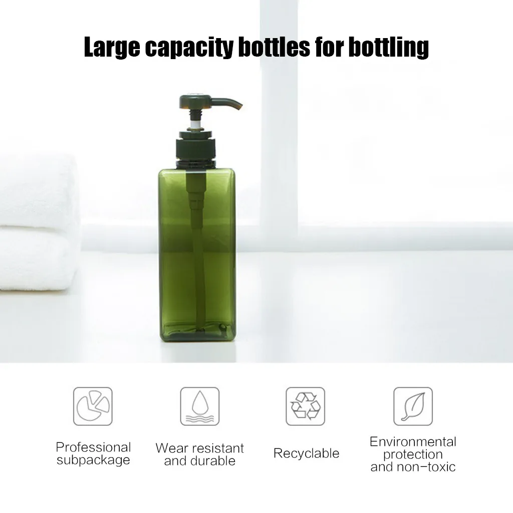 450 мл эмульсионная бутылка для дозировки и прессования пустая путешествий/офиса