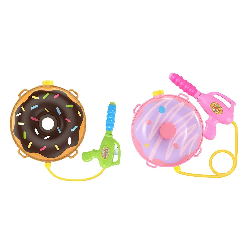 

Backpack Water Gun Water Blaster Water Shooter for Kids with Tank Bug Toys Outdoor Toys for Pool Beach Water Toy Chocolate Donut