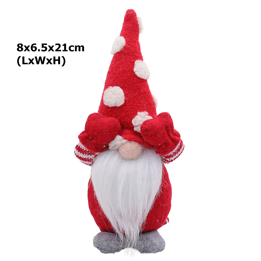 Плюшевая кукла безликая Санта гном украшения Рождественская елка подвесная