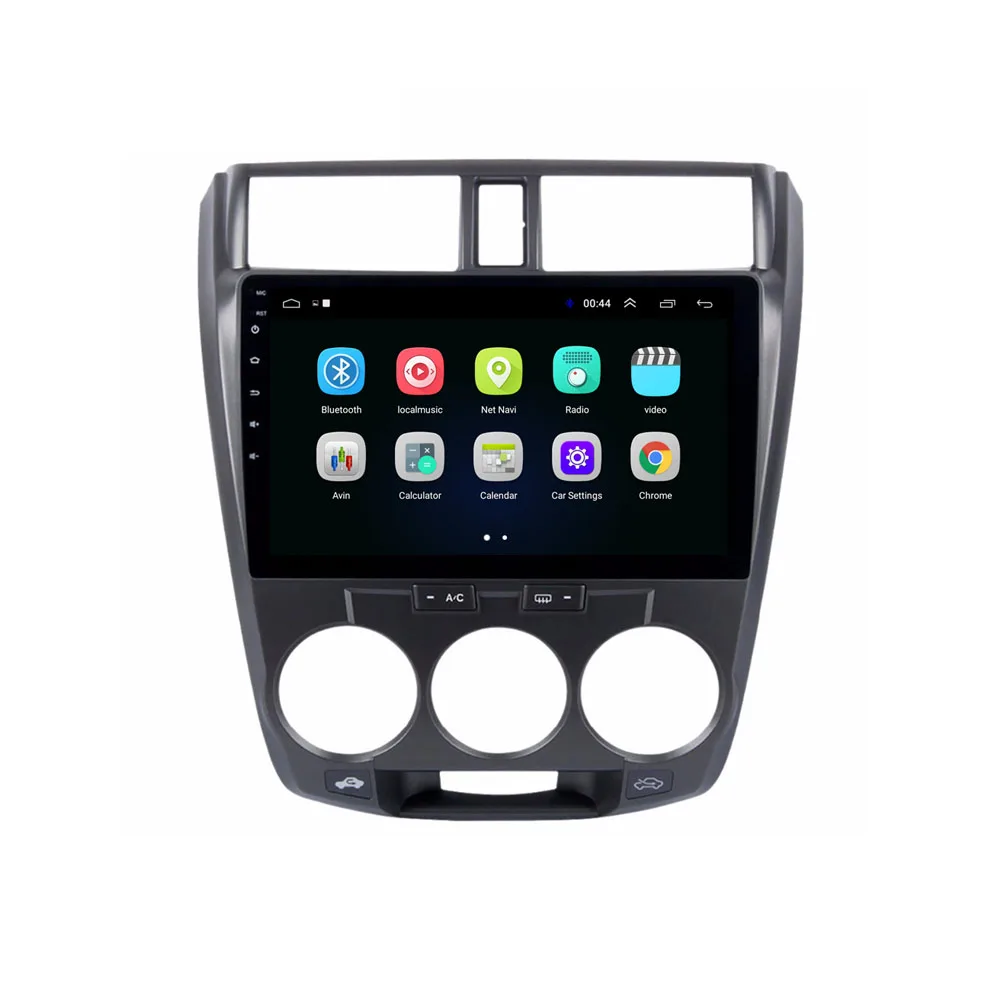 Четырехъядерный Android 8,1 для HONDA CITY 2006 2007 2008 2009 2010 2011 2012 мультимедийный стерео автомобильный dvd-плеер навигация gps радио