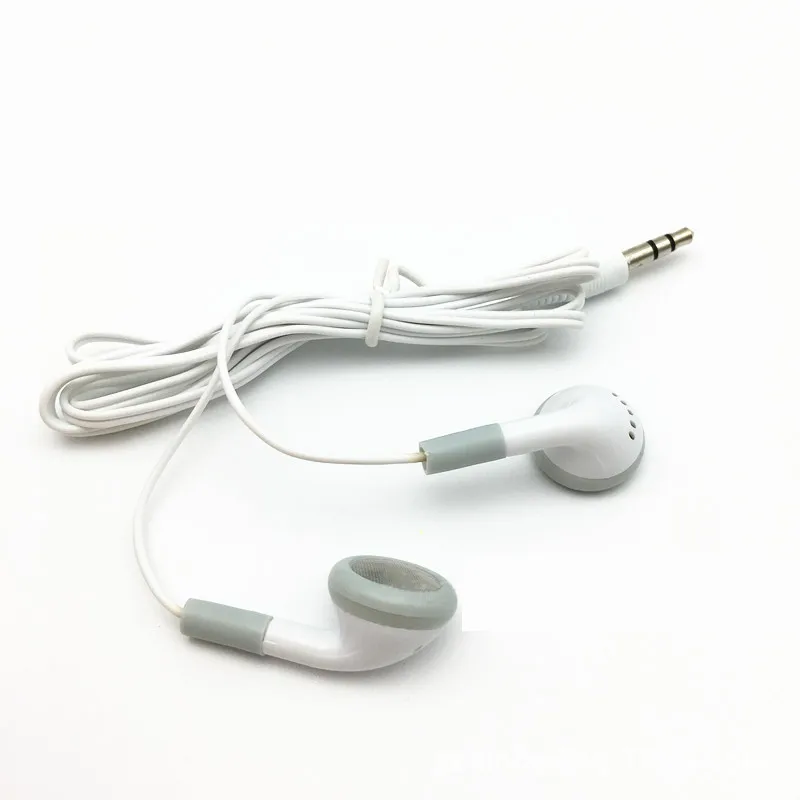 Оптовая продажа белые одноразовые наушники 3 5 мм наушники-вкладыши для школы