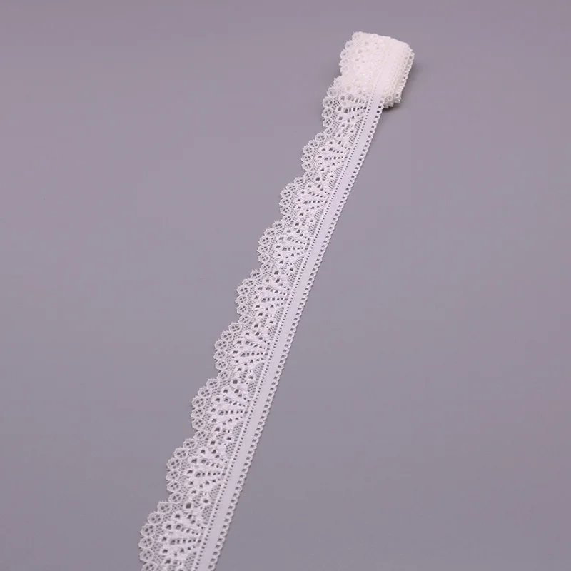 Нежная эластичная кружевная лента с отделкой 30 мм ширина 10 ярдов для шитья