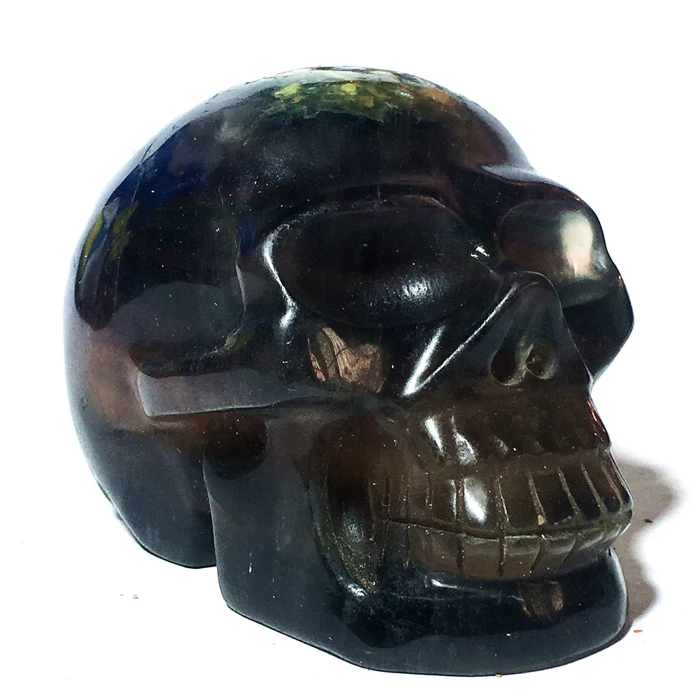 

Natural cranium fluorite quartz crystal for sale Stones home decoration decorative Halloween and DIY decorations Reiki skulls