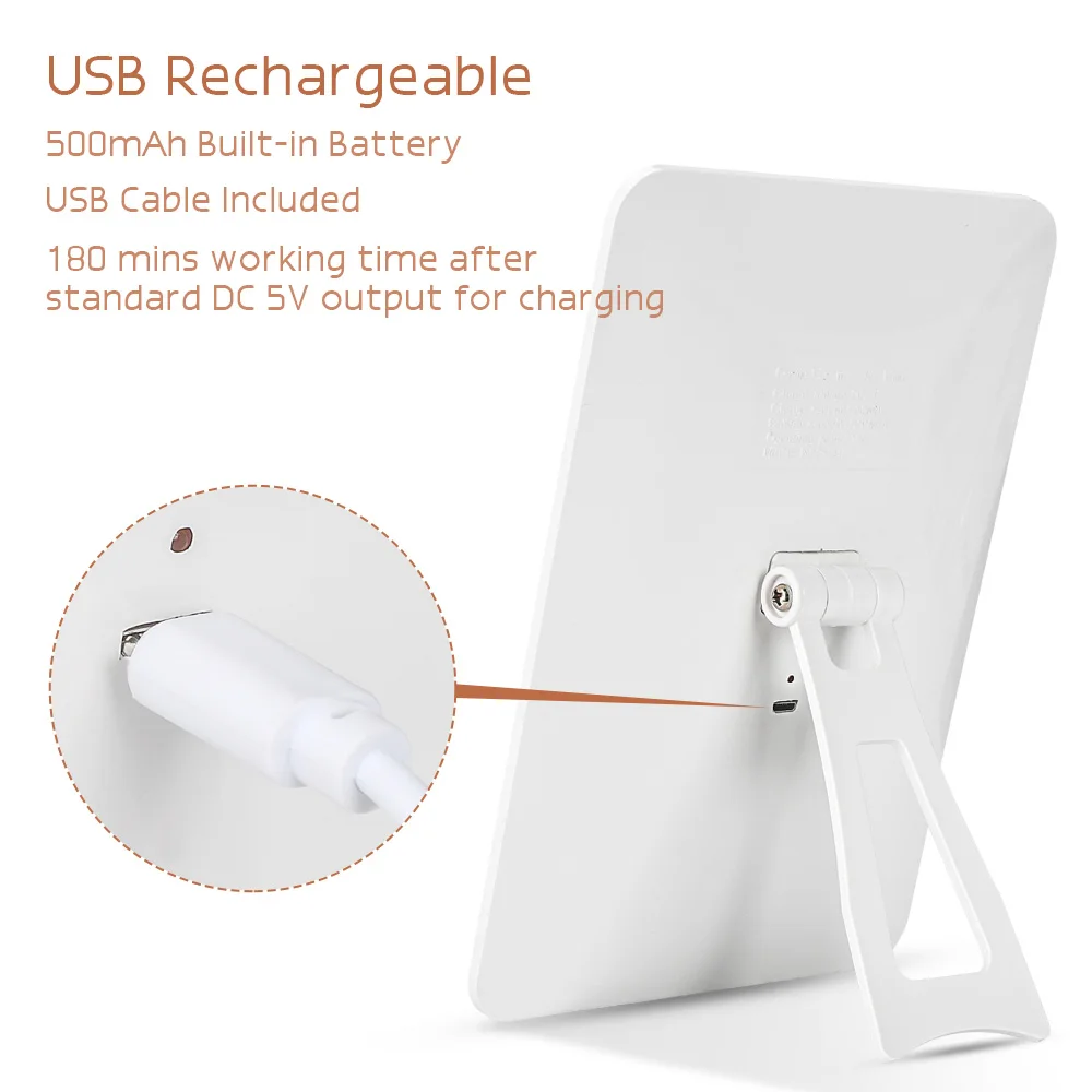 Светильник ed макияж зеркало Led дорожная косметическое с светильник s Зарядка