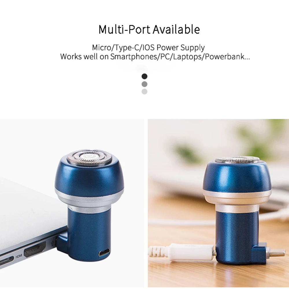 Электробритва для мужчин магнитный триммер бороды зарядка от USB машинка бритья