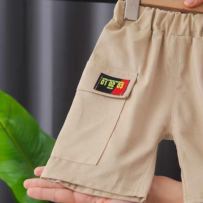

Baby Summer Clothes Set Polo-Shirt + Cargo Shorts Boy Clothing Sets Kids Casual Outfits Toddler Short