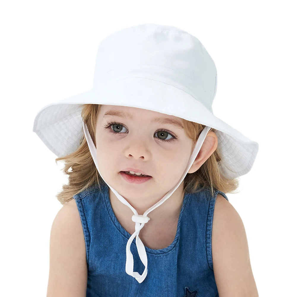 Детская летняя Регулируемая Солнцезащитная шляпа солнцезащитные Панамы с
