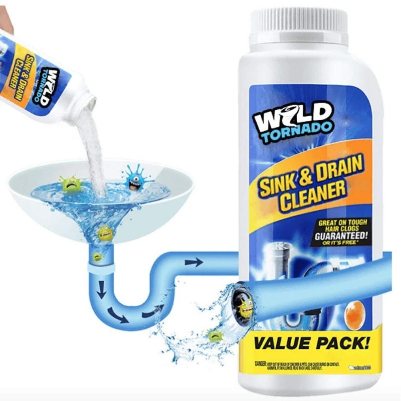 

The new product is a powerful plumbing agent for cleaning kitchen drains, kitchen drains, toilets and toilet blocks