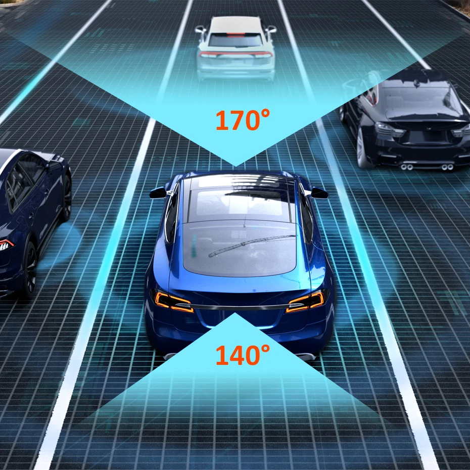 Автомобильный видеорегистратор с сенсорным экраном 1080P потоковая