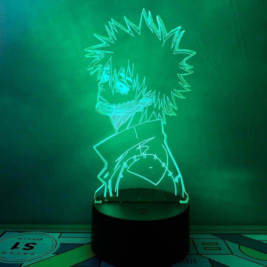 Акриловый СВЕТОДИОДНЫЙ 3d светильник в стиле аниме Моя геройская Академия Dabi