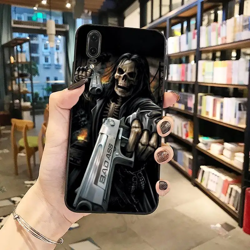 

Grim Reaper Skull Skeleton high quality Phone Case For Huawei honor Mate P 10 20 30 40 Pro 10i 9 10 20 8 x Lite