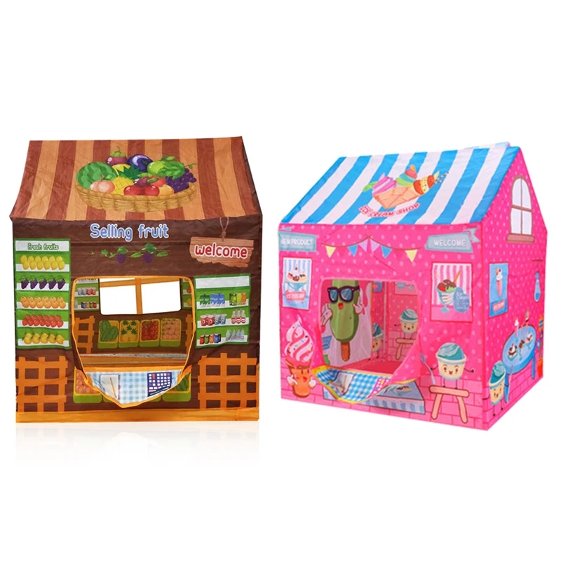 

Kid Play Tent Children Playhouse Indoor Outdoor Toy Play House for Boy Girl Perfect for Birthday Gift