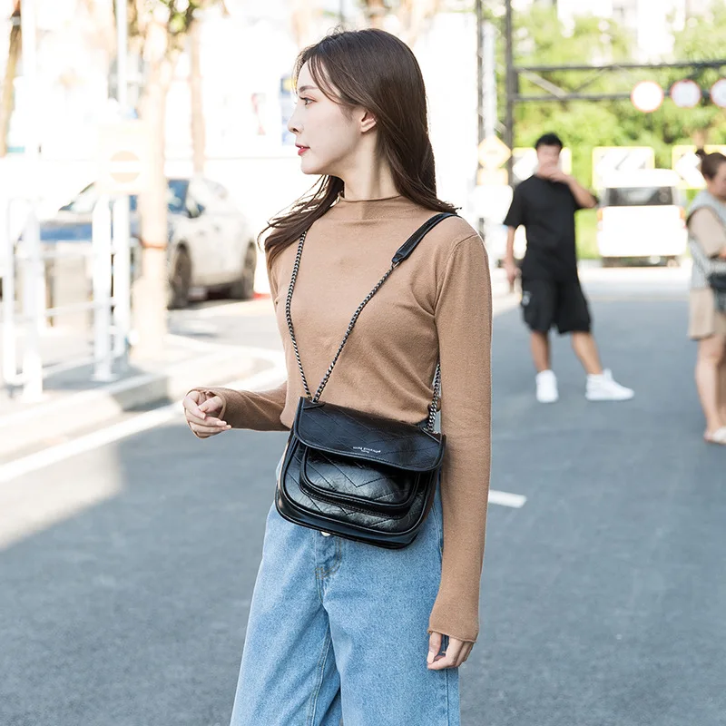 

BB15 Stray bag MARS Japanese fashion bag women's 2019 autumn and winter new all-match chain shoulder crossbody women's poor bag